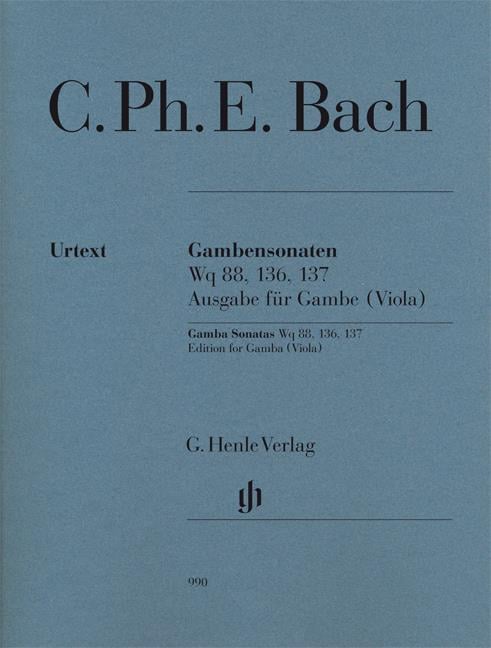 Gambensonaten Wq 88, 136, 137